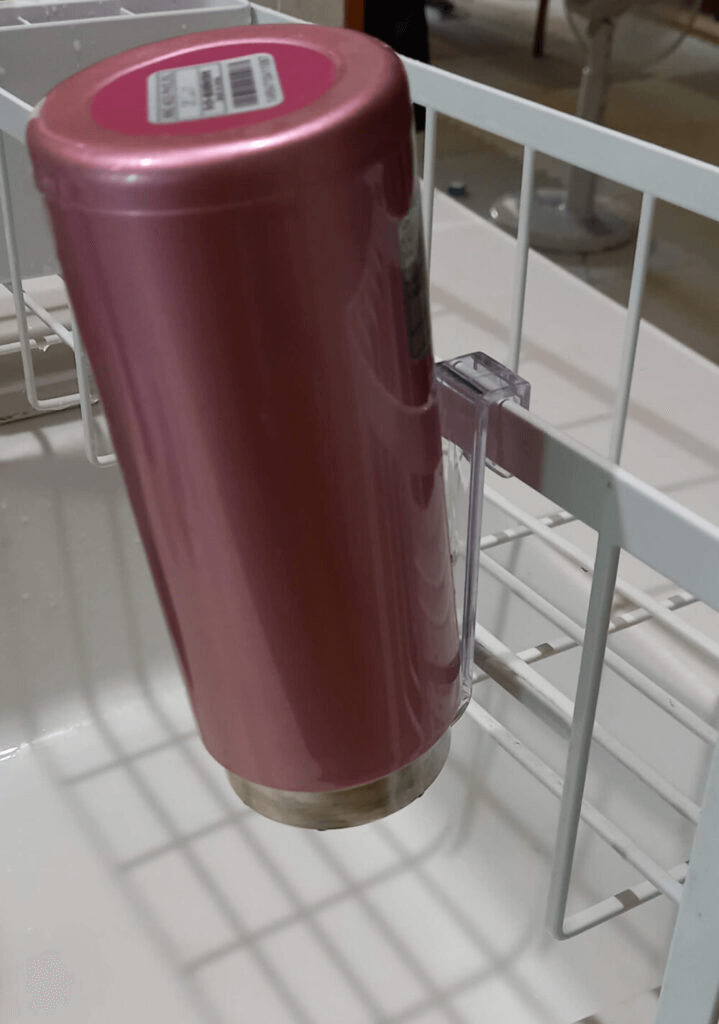 セリア　水筒　水切り　アイデア　100均