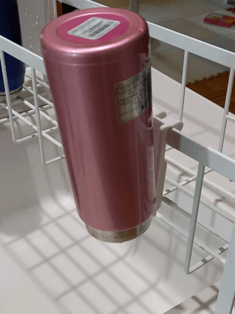 ダイソー　水筒　水切り　アイデア　100均